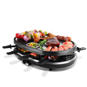 Home Use Electric Covered BBQ Maker with Round Shape